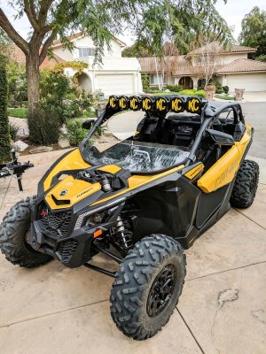 Can-Am Maverick X3 Light Mounts - Overhead - KC HiLiTES - Gravity Pro6 - Black - `17-`19